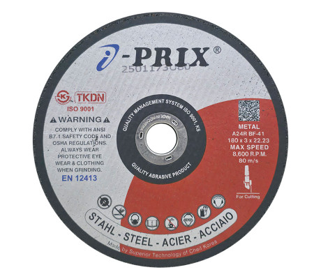 ĐÁ CẮT IPRIX A24R METAL180 X 3.0 X 22.23MM 